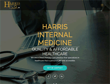 Tablet Screenshot of harrisinternalmed.com